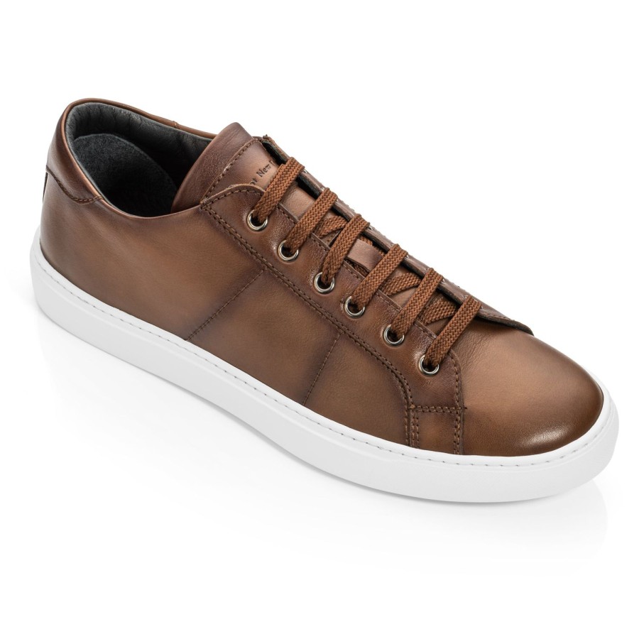 Shoes To Boot New York | Colton Nappa Sneaker Tan Brown