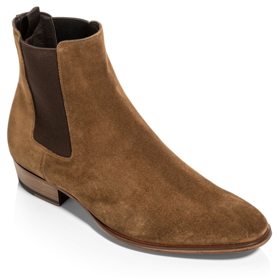 Shoes To Boot New York | Shawn Chelsea Boot Mid Brown Suede