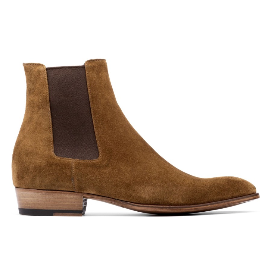 Shoes To Boot New York | Shawn Chelsea Boot Mid Brown Suede