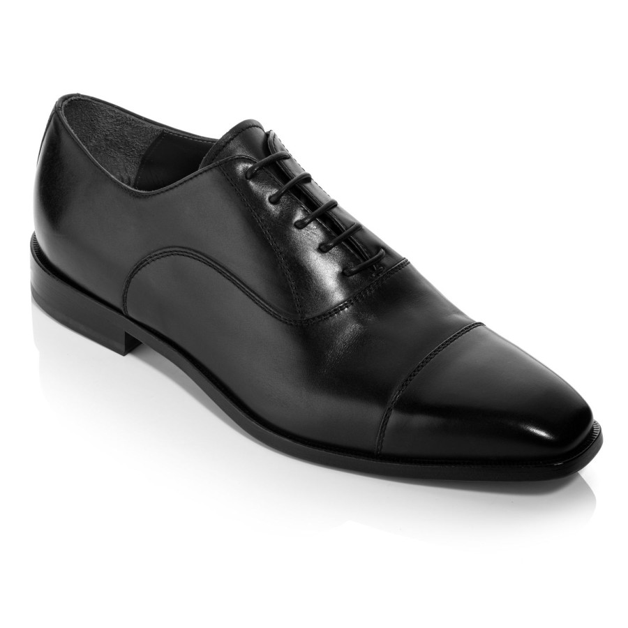 Shoes To Boot New York | Trento Calf Cap Toe Black