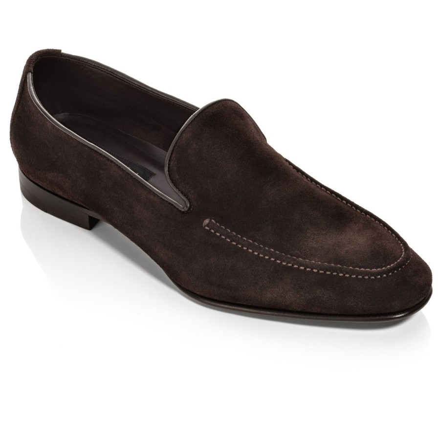 Shoes To Boot New York | Beamon Slip On Dark Brown Suede