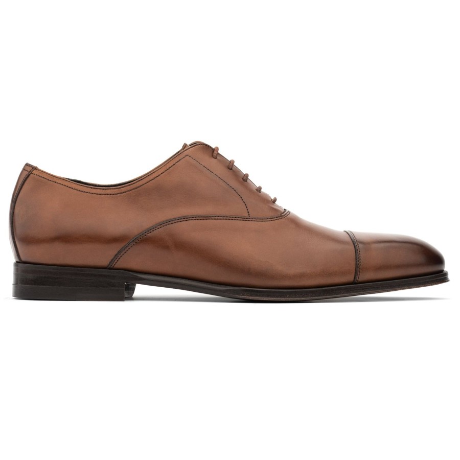 Shoes To Boot New York | Nico Cap Toe Oxford Cognac