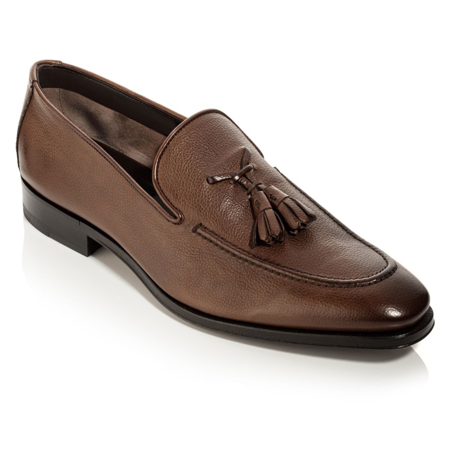 Shoes To Boot New York | Maurizio Calf Tassel Loafer Bruciato