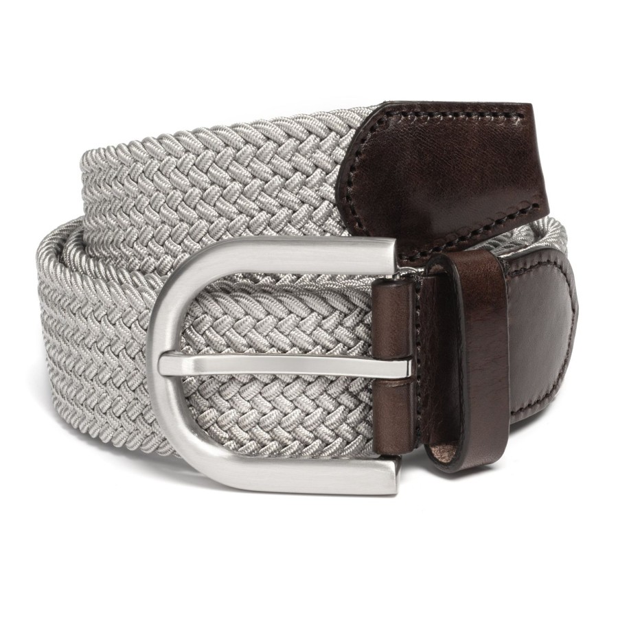 Accessories To Boot New York | Woven Belt Silver