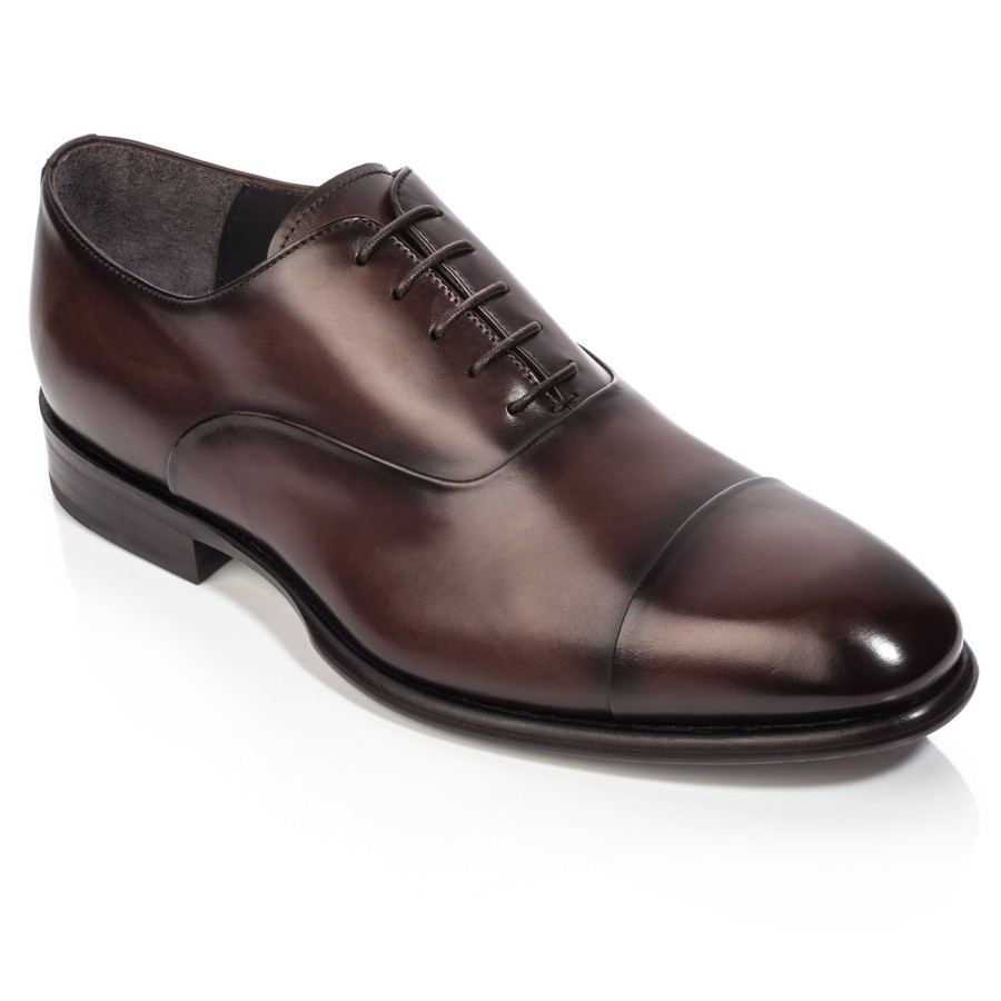 Shoes To Boot New York | Faro Calf Cap Toe Burnished Brown