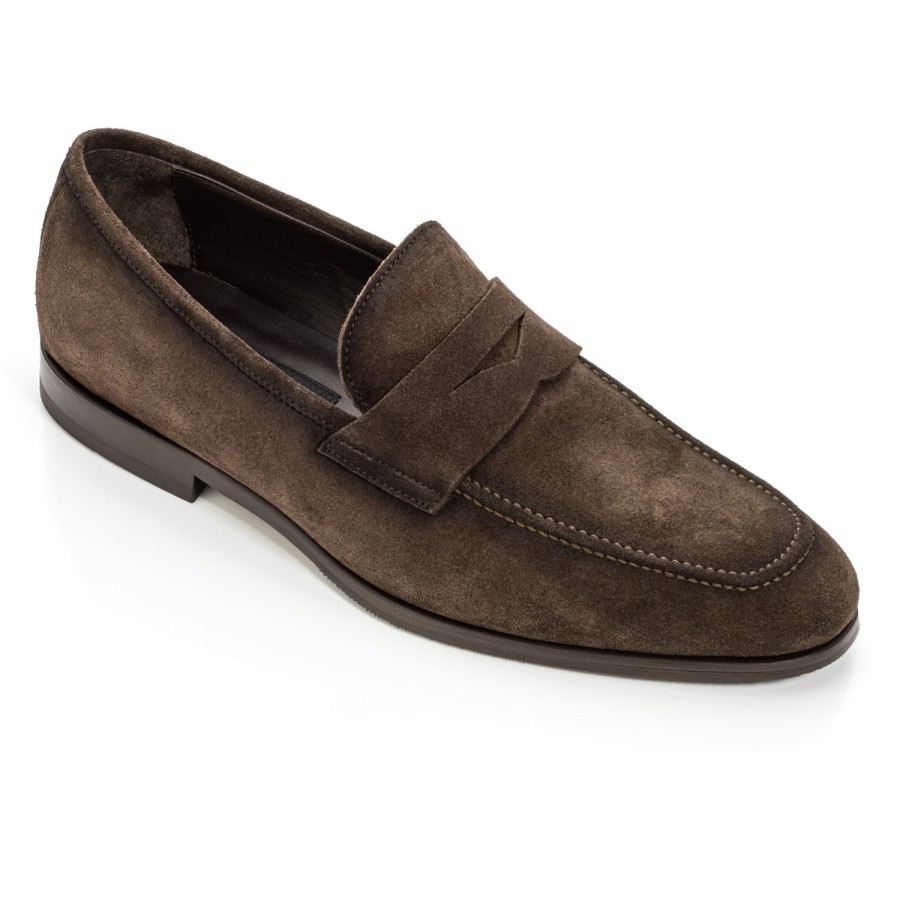 Shoes To Boot New York | Ronny Slip On Dark Brown Suede