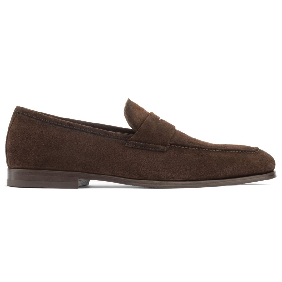 Shoes To Boot New York | Ronny Slip On Dark Brown Suede