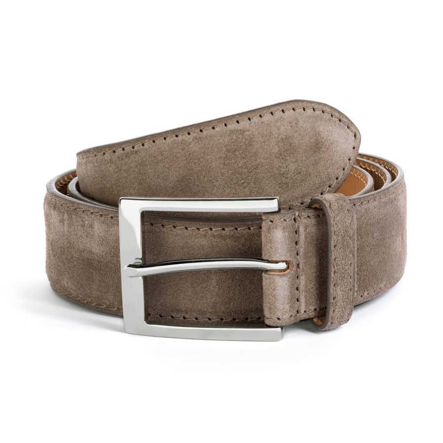 Accessories To Boot New York | Belt Taupe Suede