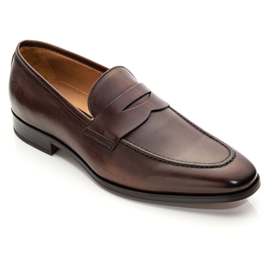 Shoes To Boot New York | Tesoro Calf Slip On Dark Brown