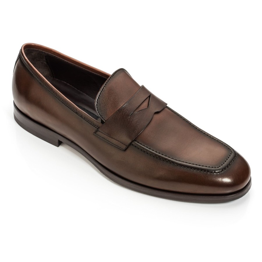 Shoes To Boot New York | Ronny Calf Slip On Burnished Brown