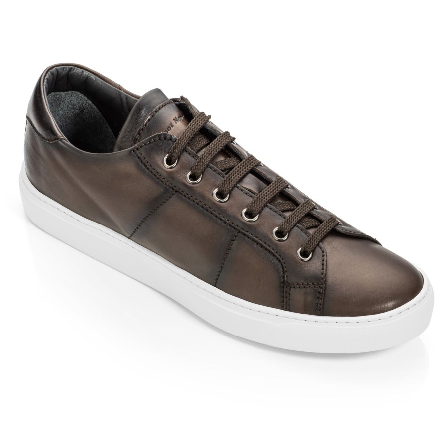 Shoes To Boot New York | Colton Nappa Calf Sneaker Dark Brown