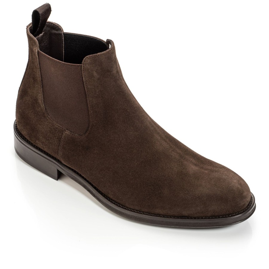 Shoes To Boot New York | Shelby Ii Chelsea Boot Dark Brown Suede