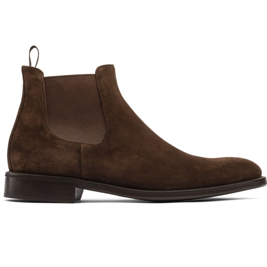 Shoes To Boot New York | Shelby Ii Chelsea Boot Dark Brown Suede