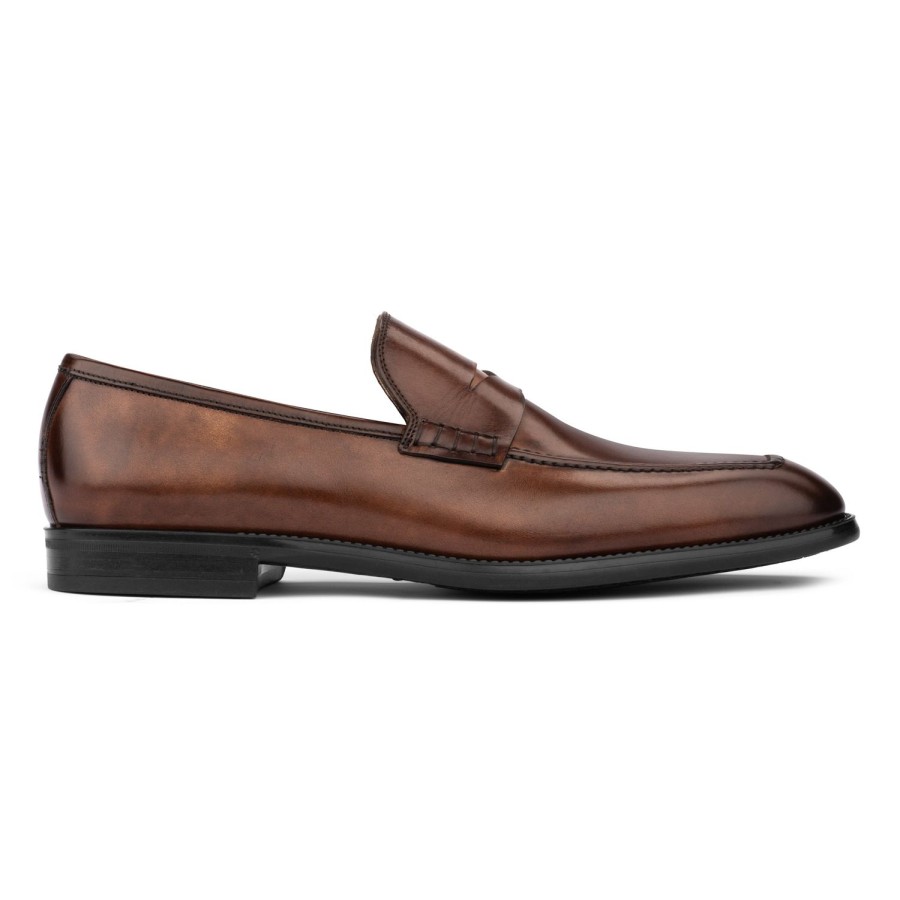 Shoes To Boot New York | Sicily Calf Slip On Burnished Brown