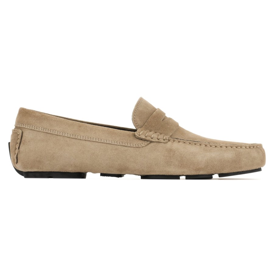 Shoes To Boot New York | Mitchum Suede Driving Shoe Taupe