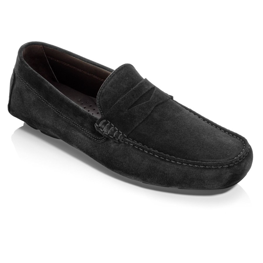 Shoes To Boot New York | Mitchum Suede Driving Shoe Black