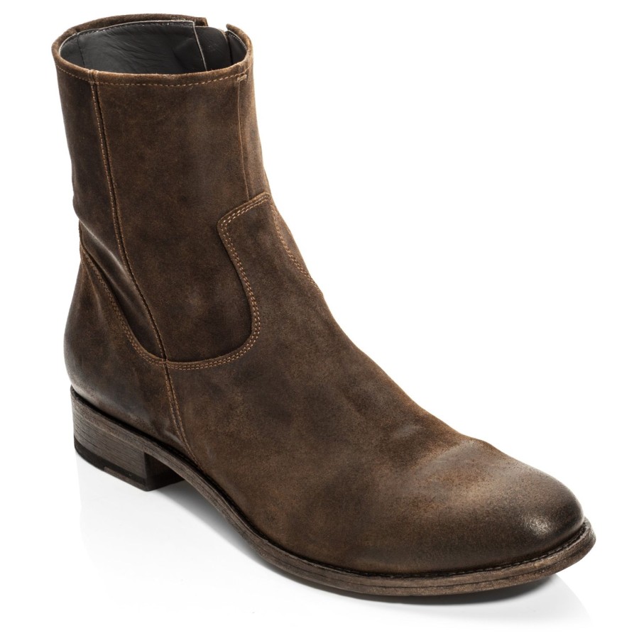 Shoes To Boot New York | Belvedere Zip Boot Mid Brown