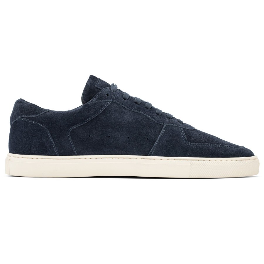 Shoes To Boot New York | Barbera Court Sneaker / Cream Sole Blue Suede