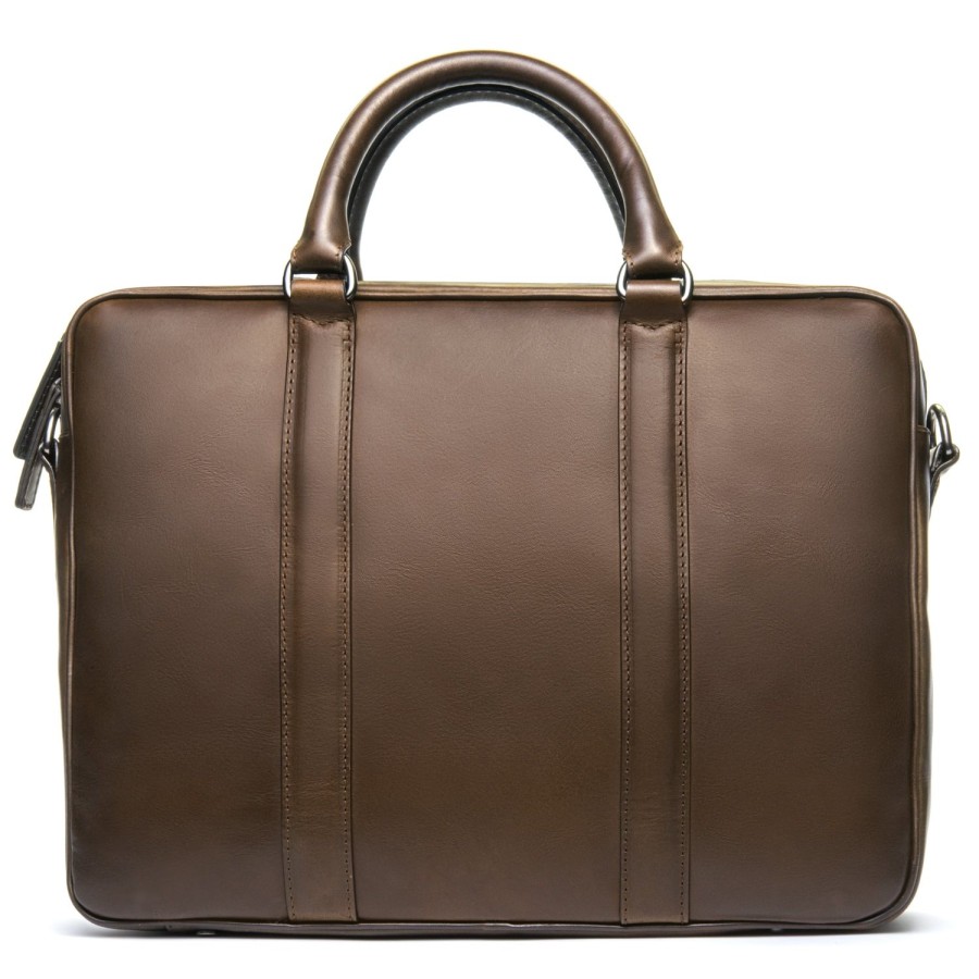 Accessories To Boot New York | Briefcase Box Calf Espresso