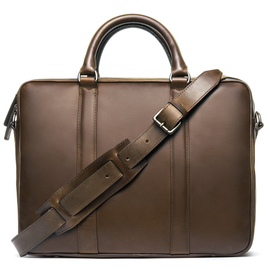 Accessories To Boot New York | Briefcase Box Calf Espresso