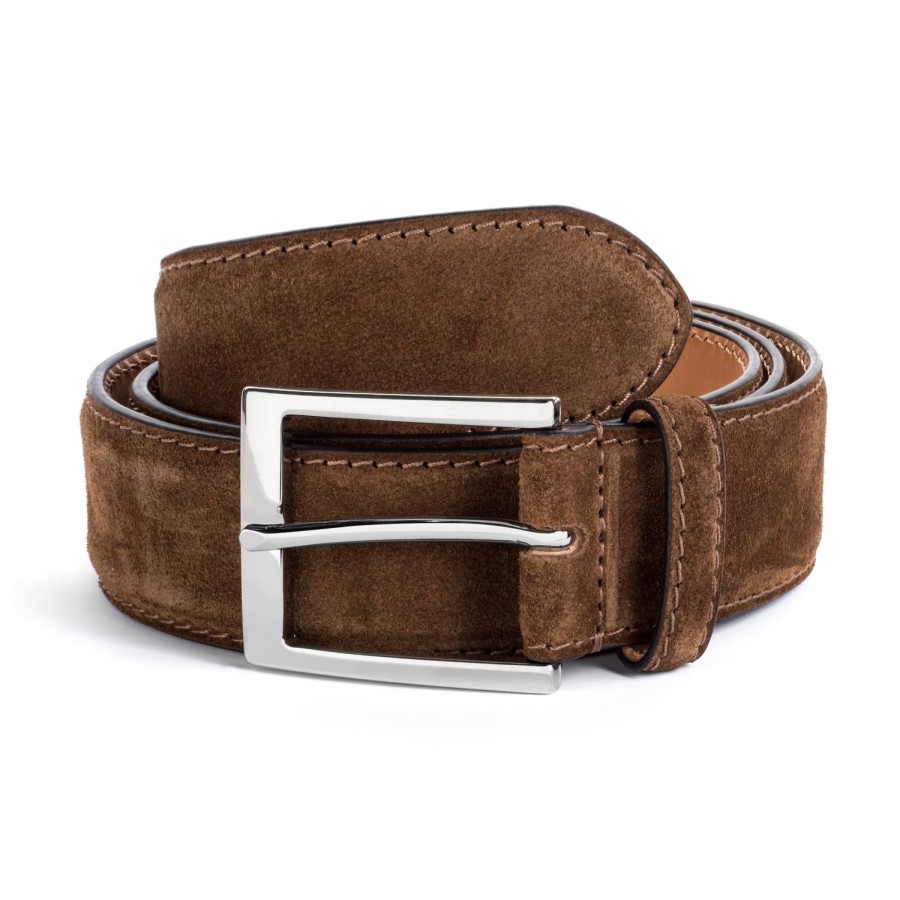 Accessories To Boot New York | Belt Mid Brown Suede