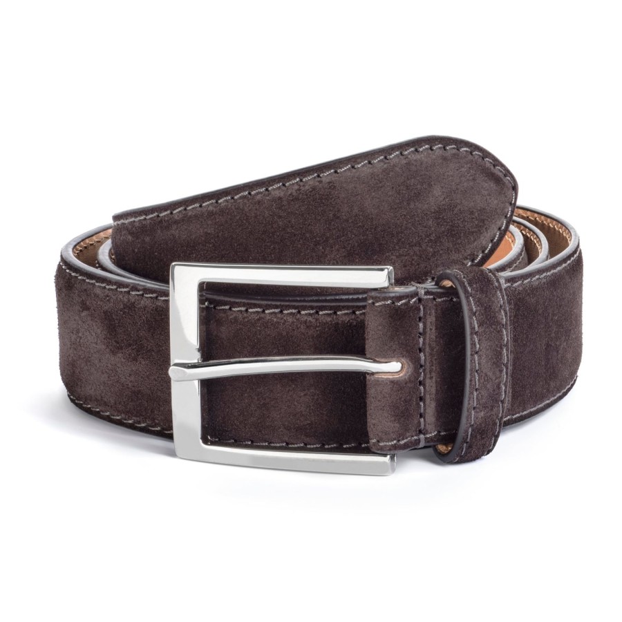 Accessories To Boot New York | Belt Dark Brown Suede