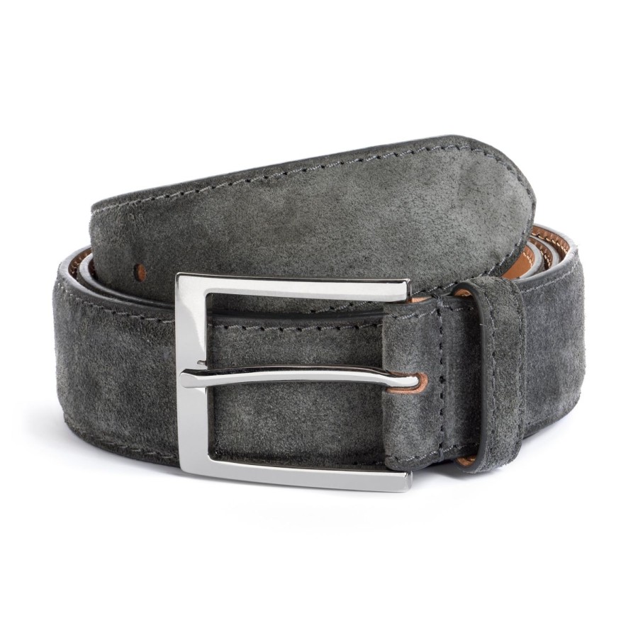 Accessories To Boot New York | Belt Grey Suede