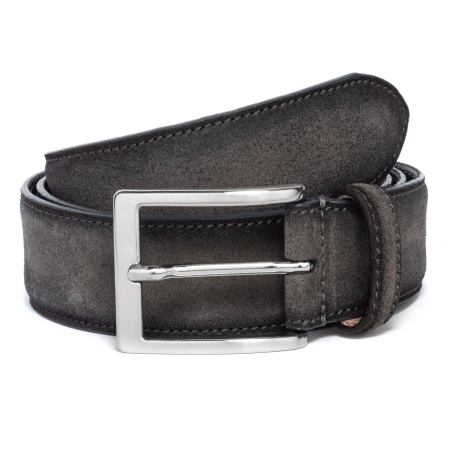 Accessories To Boot New York | Belt Grey Aero Suede