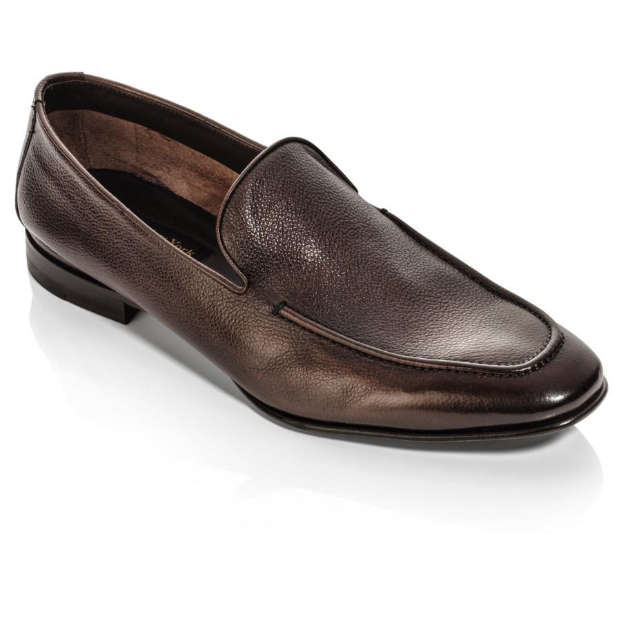 Shoes To Boot New York | Thorpe Slip On Brown Grain