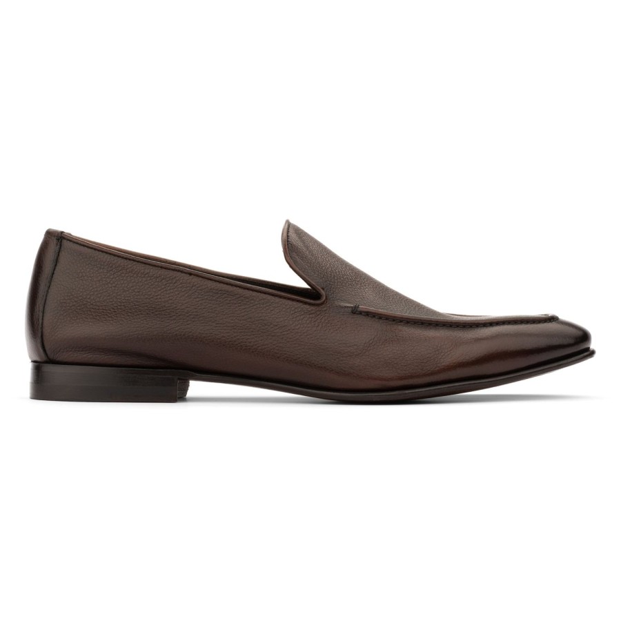 Shoes To Boot New York | Thorpe Slip On Brown Grain