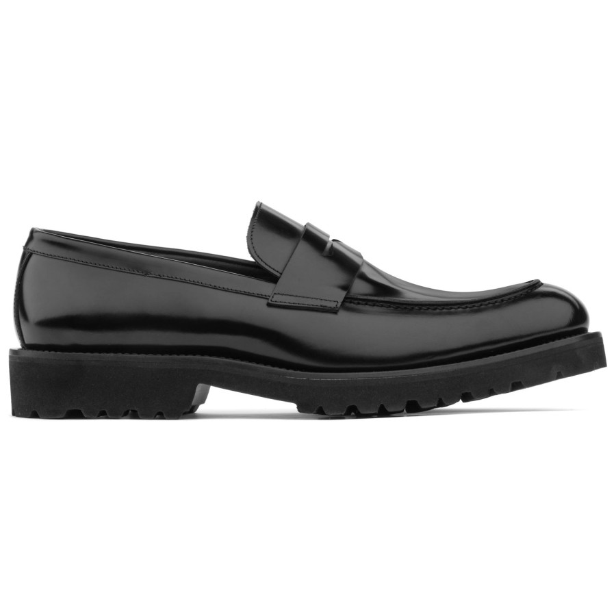 Shoes To Boot New York | Tory Calf Penny Loafer Black