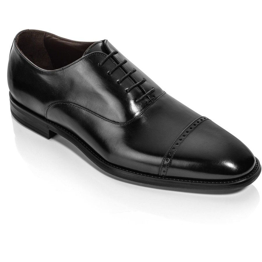 Shoes To Boot New York | Alessio Cap Toe Oxford Black