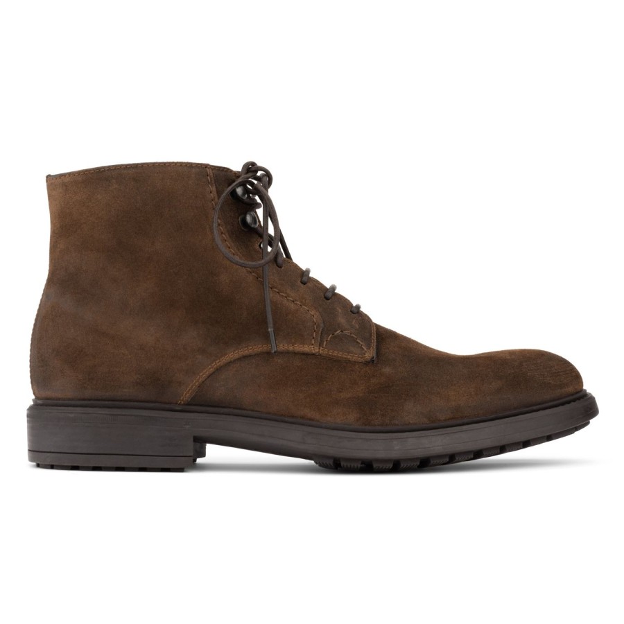 Shoes To Boot New York | Major Lace Boot Mid Brown Suede