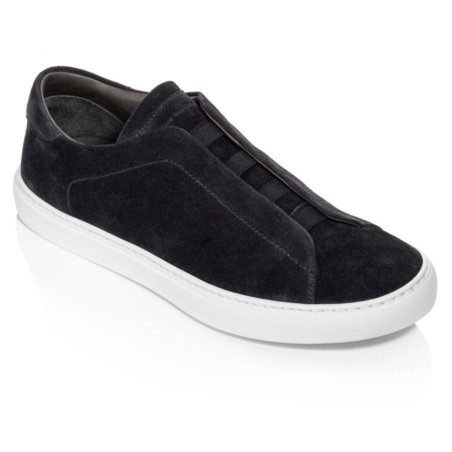 Shoes To Boot New York | Stone Slip On Sneaker Navy Suede