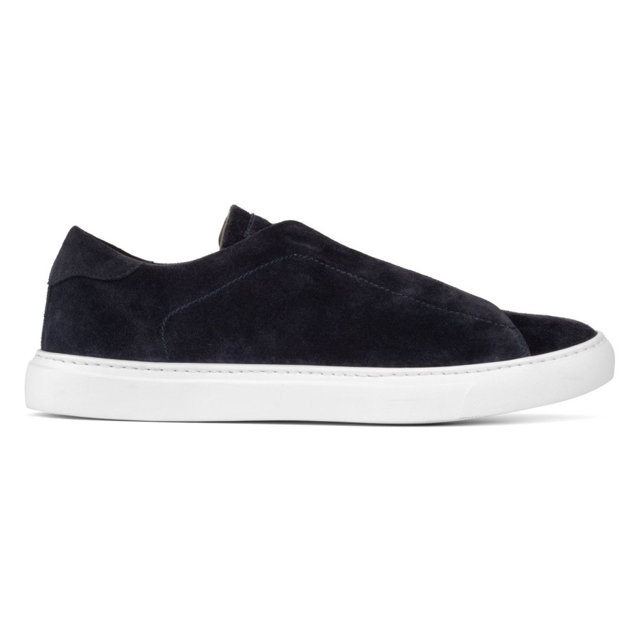 Shoes To Boot New York | Stone Slip On Sneaker Navy Suede