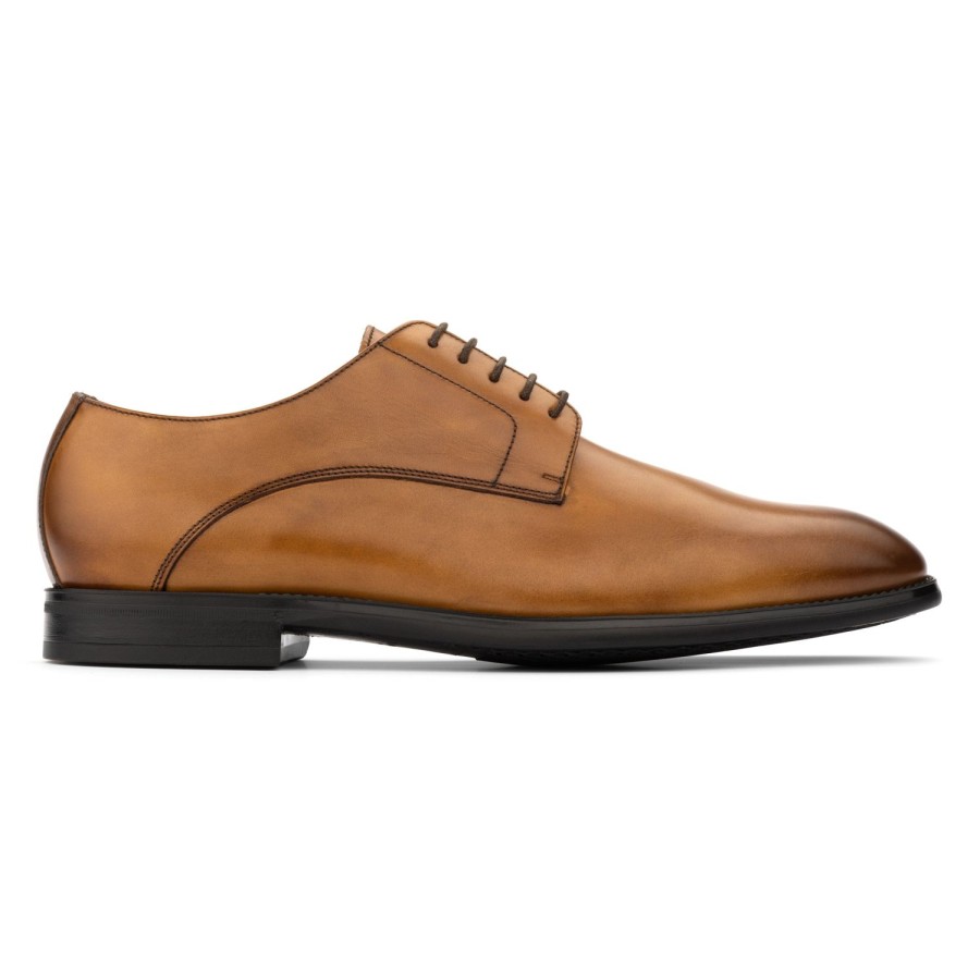 Shoes To Boot New York | Amedeo Derby Burnished Tan