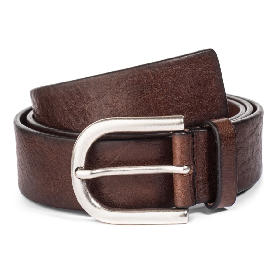 Accessories To Boot New York | Mid Brown Oval Buckle