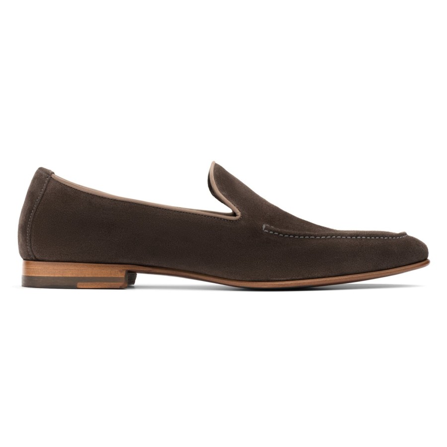 Shoes To Boot New York | Beamon Slip On Anthracite Suede