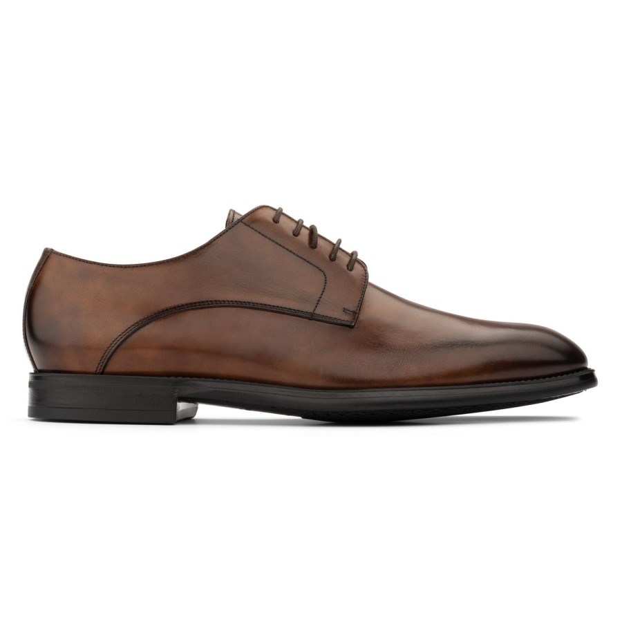 Shoes To Boot New York | Amedeo Derby Burnished Brown