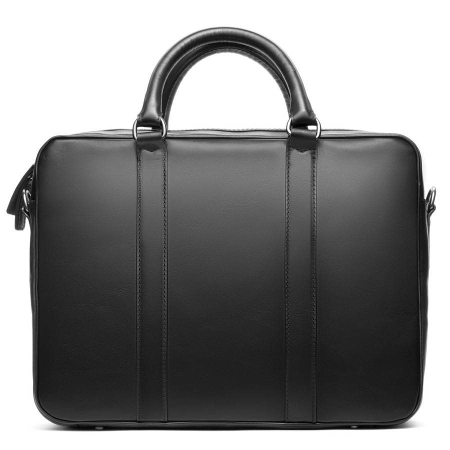 Accessories To Boot New York | Briefcase Box Calf Black