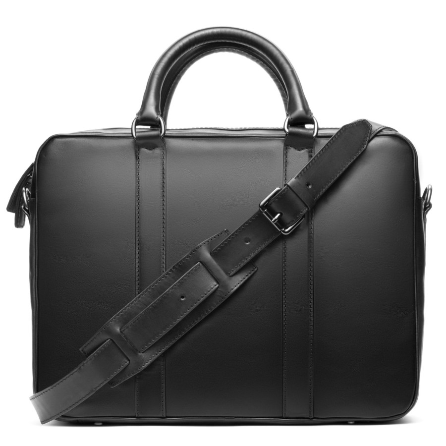 Accessories To Boot New York | Briefcase Box Calf Black