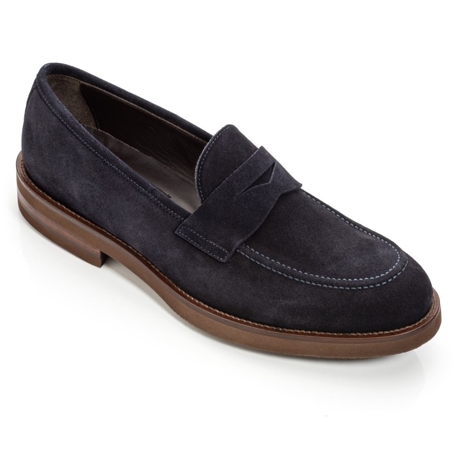 Shoes To Boot New York | Brady Penny Loafer Navy Suede