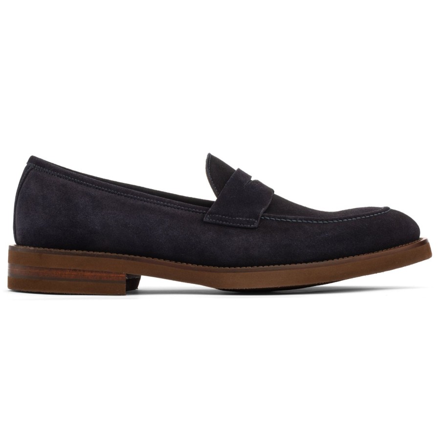 Shoes To Boot New York | Brady Penny Loafer Navy Suede