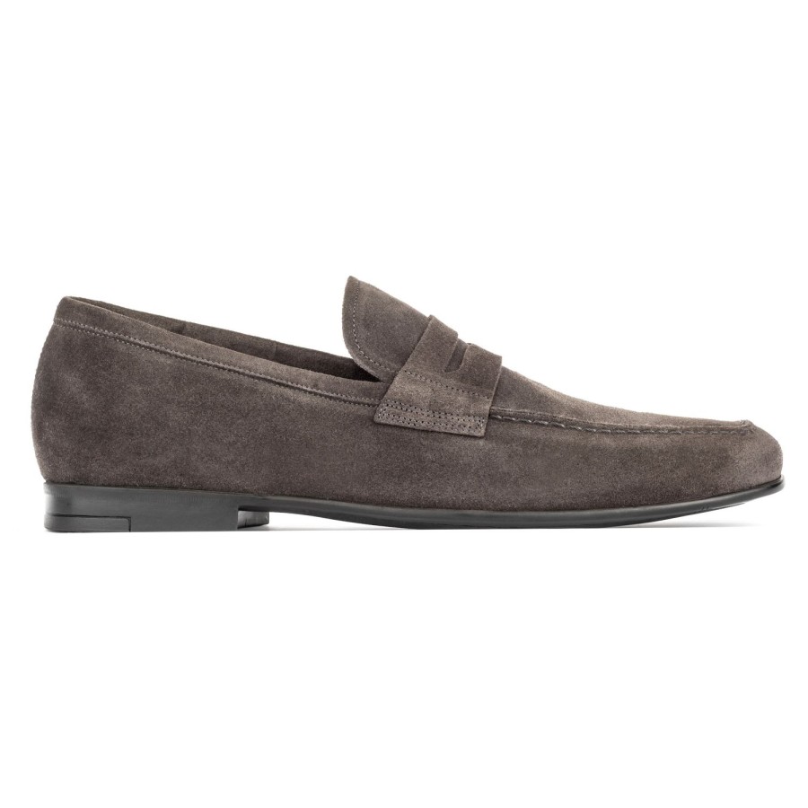 Shoes To Boot New York | Alek Penny Loafer Grey Suede