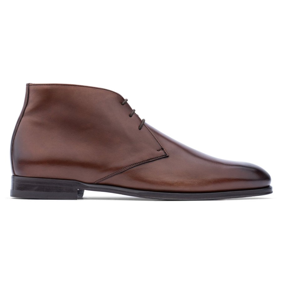 Shoes To Boot New York | Leigh Calf Chukka Boot Burnished Brown