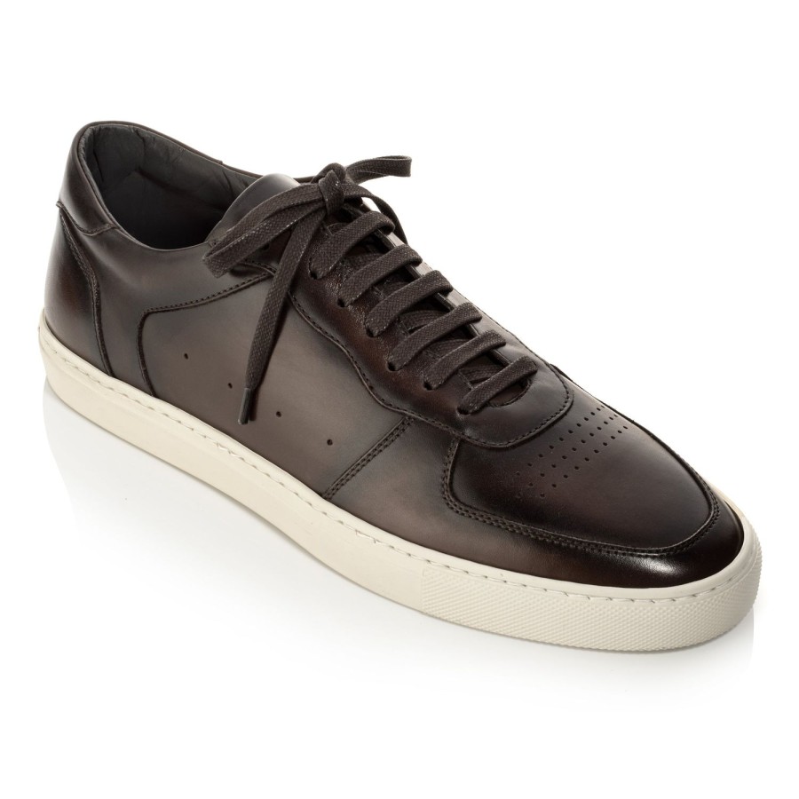 Shoes To Boot New York | Barbera Court Sneaker Dark Brown Burnish