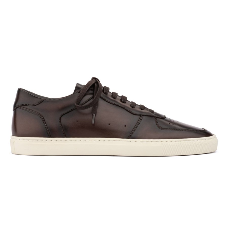 Shoes To Boot New York | Barbera Court Sneaker Dark Brown Burnish