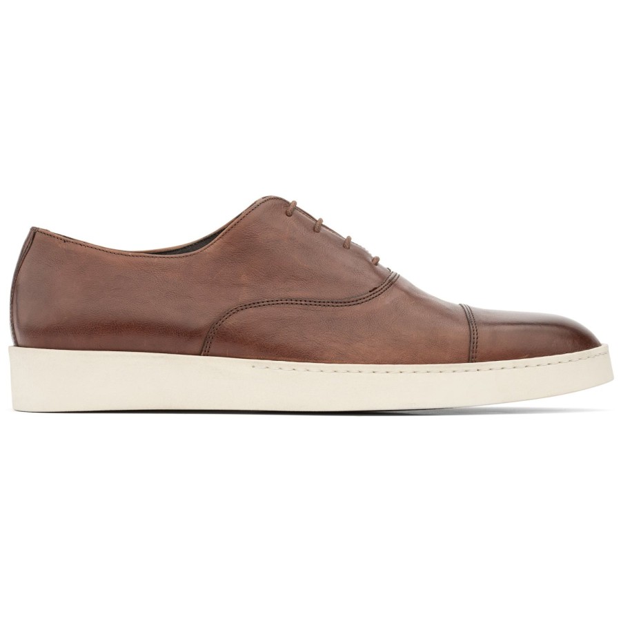 Shoes To Boot New York | Bosley Hybrid Cap Toe Lace Up Cognac Calf