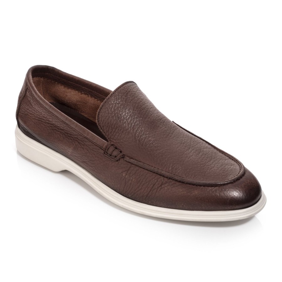 Shoes To Boot New York | Forza Slip On Brown Deerskin