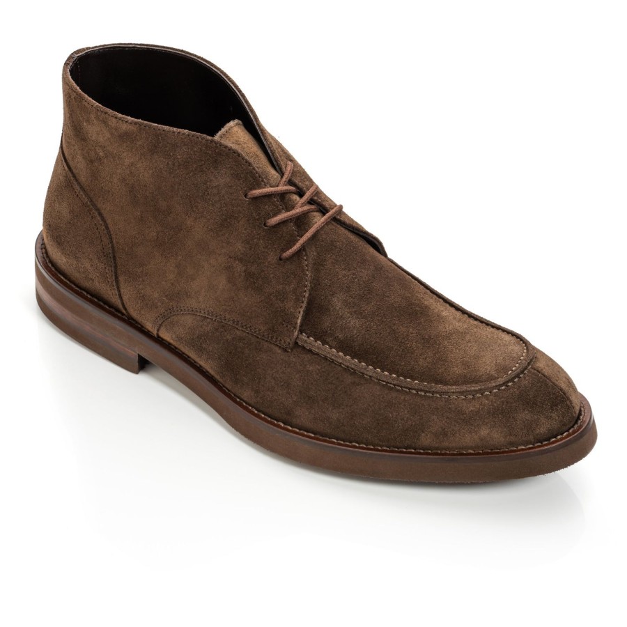 Shoes To Boot New York | Parker Lace Boot Mid Brown Suede